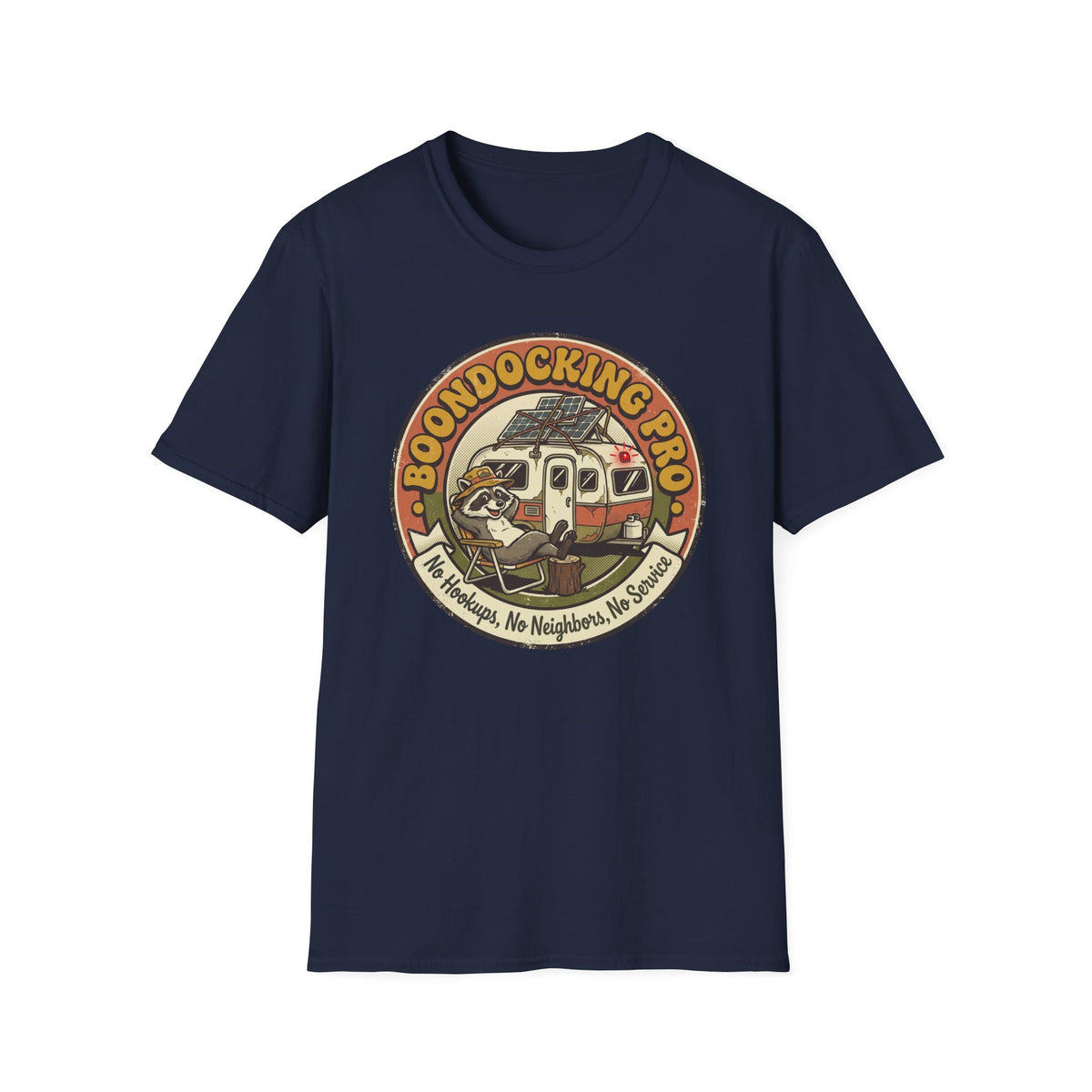 Boondocking Pro Camper Raccoon T-shirt