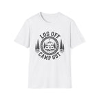 Log Off Camp Out Travel Trailer T-Shirt