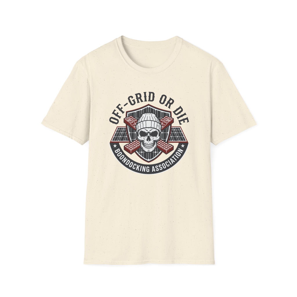 Off-Grid or Die Skull T-shirt