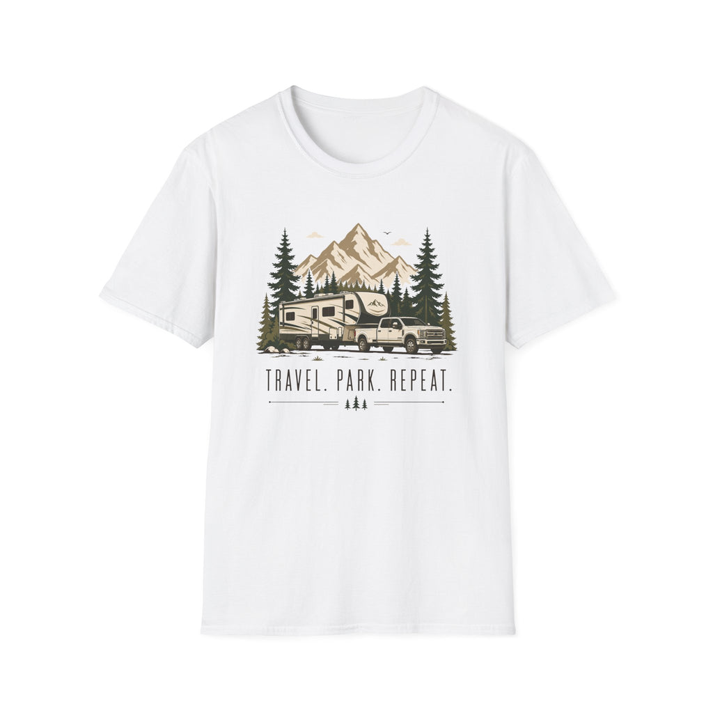 Travel Park Repeat  5th Wheel T-Shirt