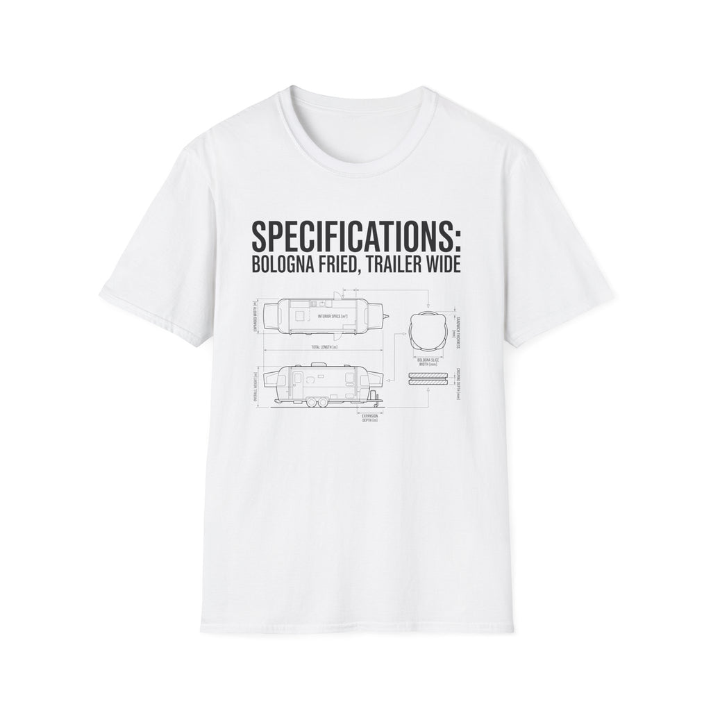 SPECIFICATIONS: Bologna Fried, Trailer Wide T-Shirt
