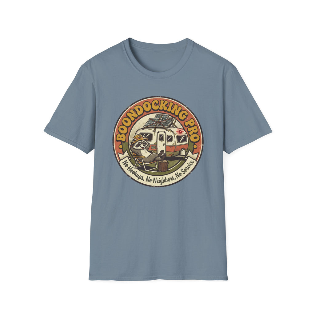 Boondocking Pro Camper Raccoon T-shirt