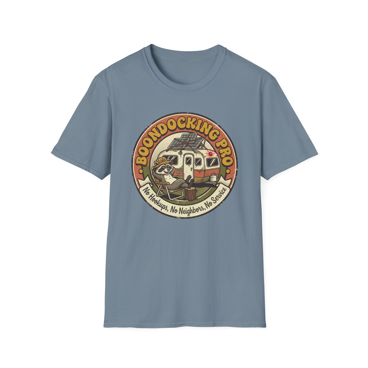 Boondocking Pro Camper Raccoon T-shirt