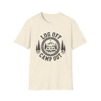 Log Off Camp Out Travel Trailer T-Shirt