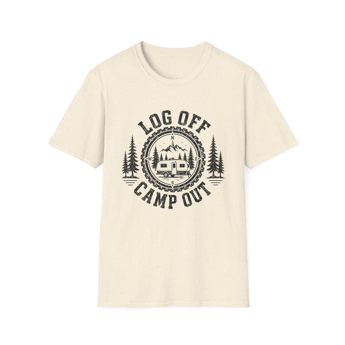 Log Off Camp Out Travel Trailer T-Shirt