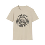 Log Off Camp Out Travel Trailer T-Shirt