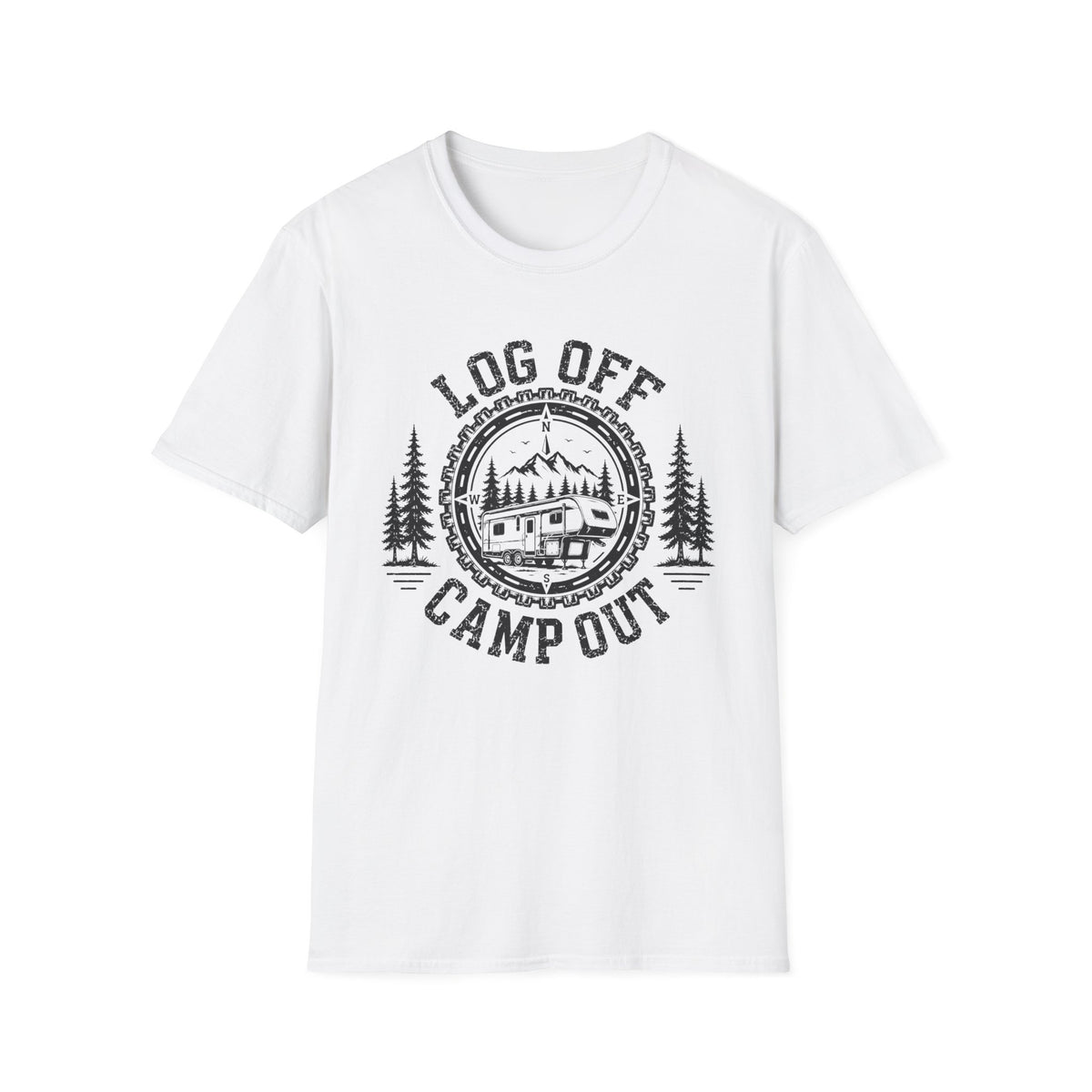 Log Off Camp Out 5th Wheel T-Shirt