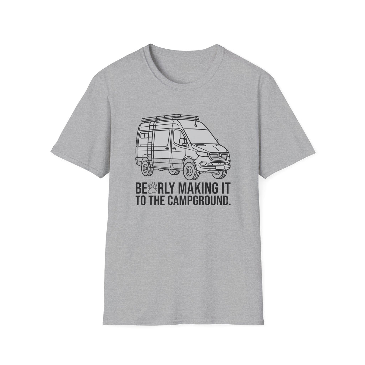 Barely Making It to the Campground Van T-Shirt