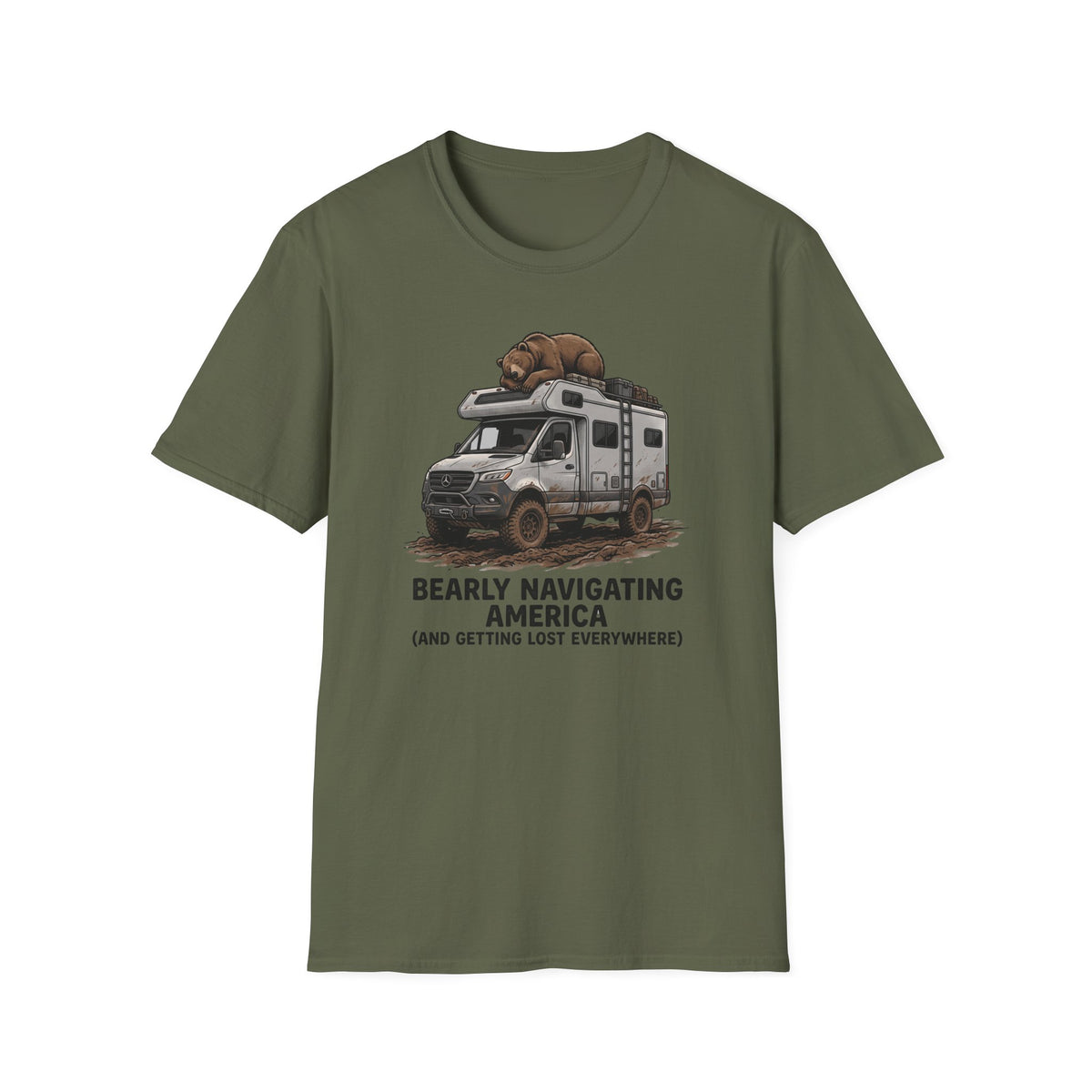 Bear on RV Camper T-Shirt