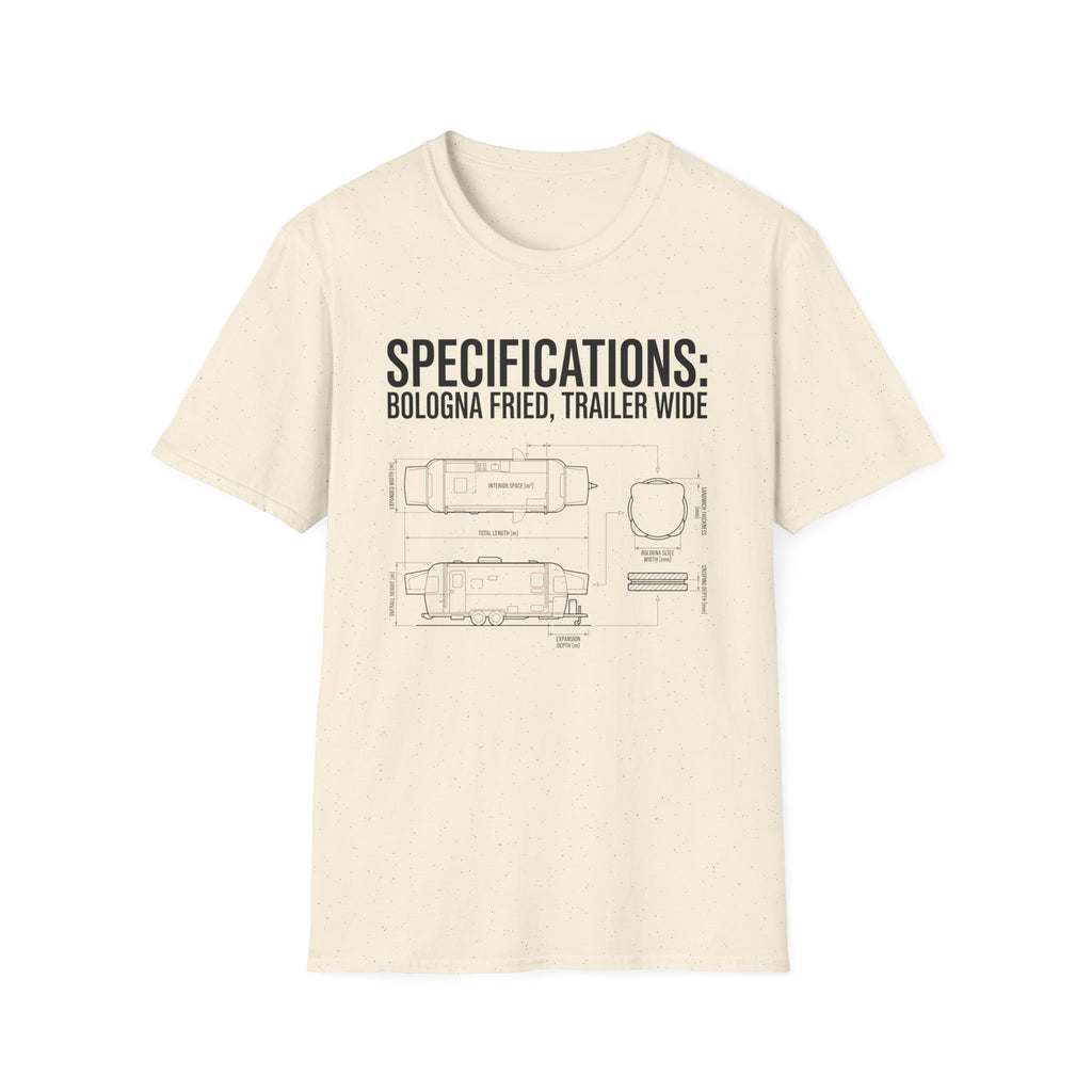SPECIFICATIONS: Bologna Fried, Trailer Wide T-Shirt