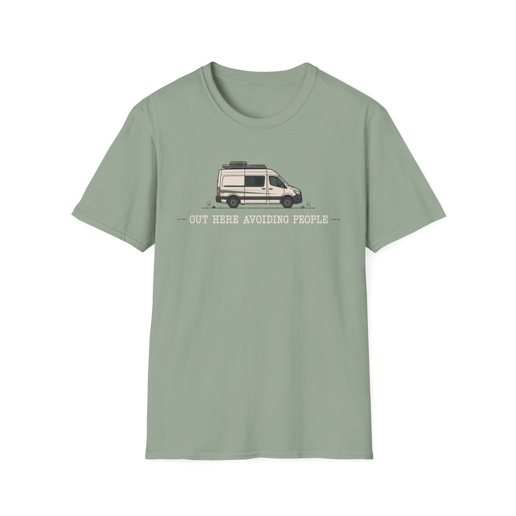 Out Here Avoiding People Van T-shirt