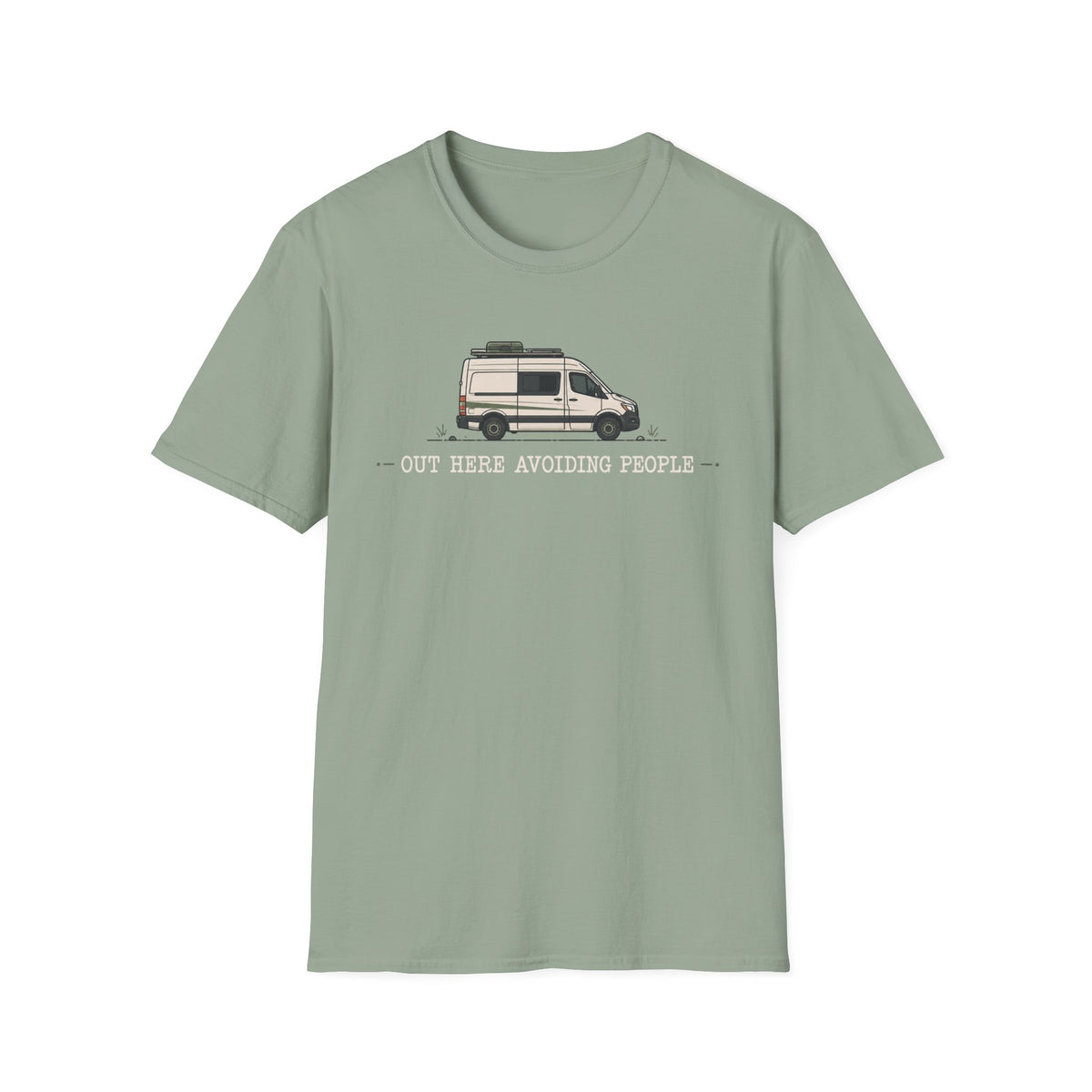 Out Here Avoiding People Van T-shirt