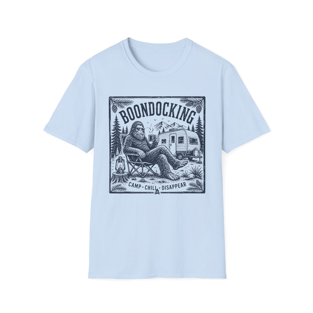 Boondocking Bigfoot RV Camping T-Shirt