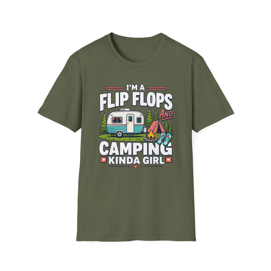 I'm a Flip Flops and Camping Kinda Girl T-Shirt