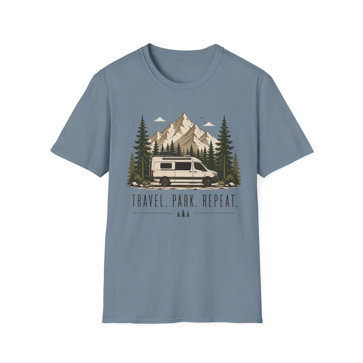 Travel Park Repeat with Van T-shirt