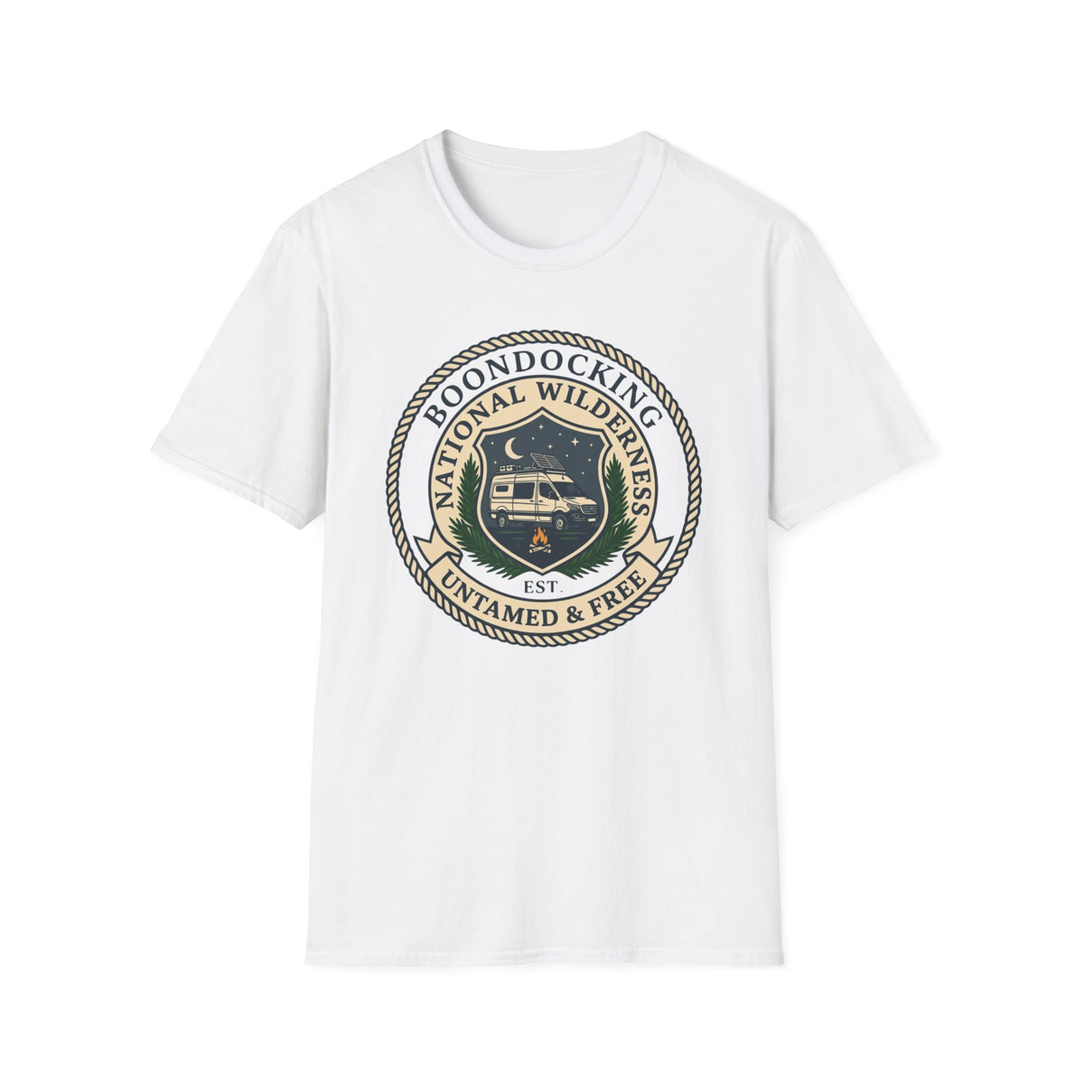 Boondocking National Wilderness Van T-Shirt