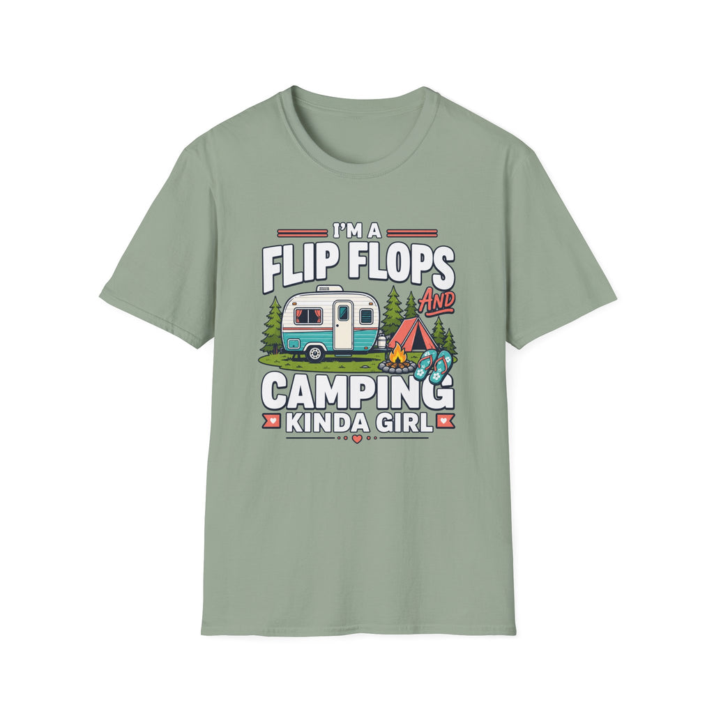I'm a Flip Flops and Camping Kinda Girl T-Shirt