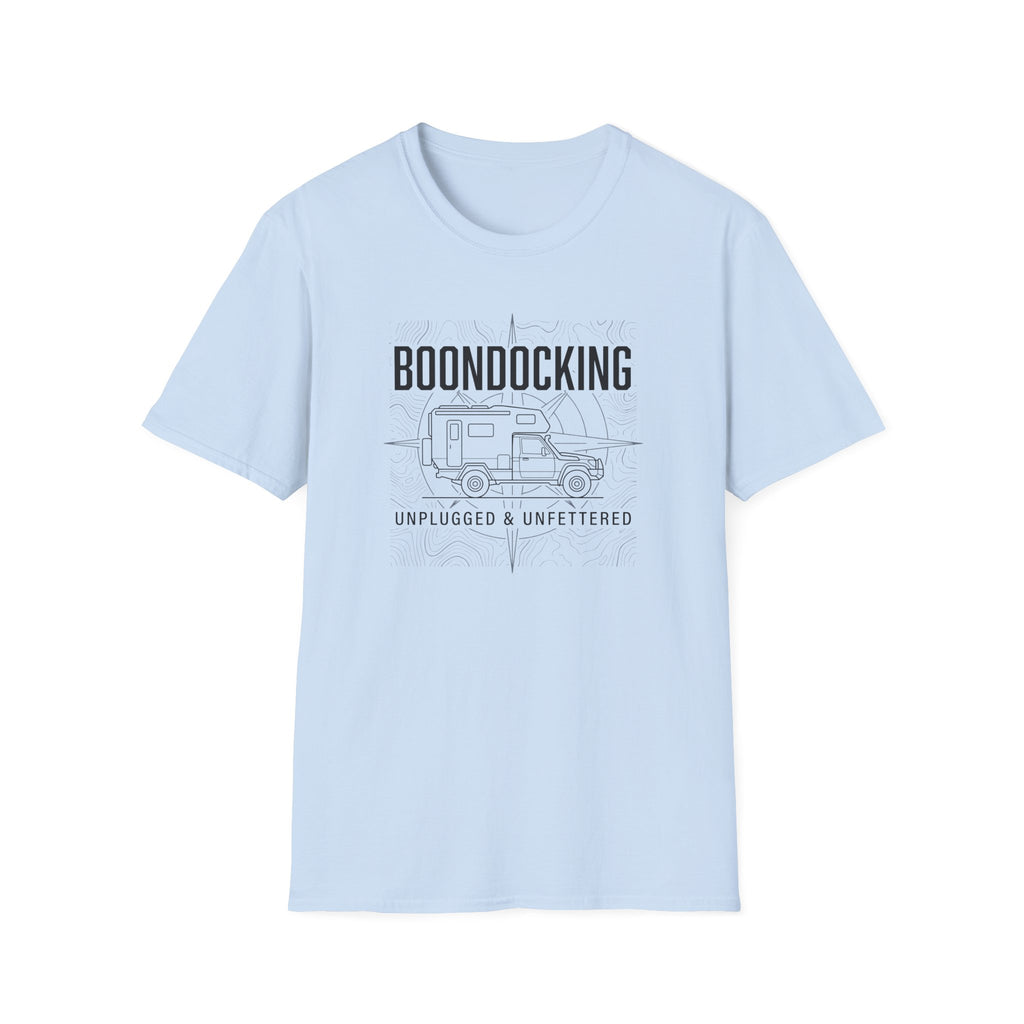 Boondocking Unplugged Camper T-shirt