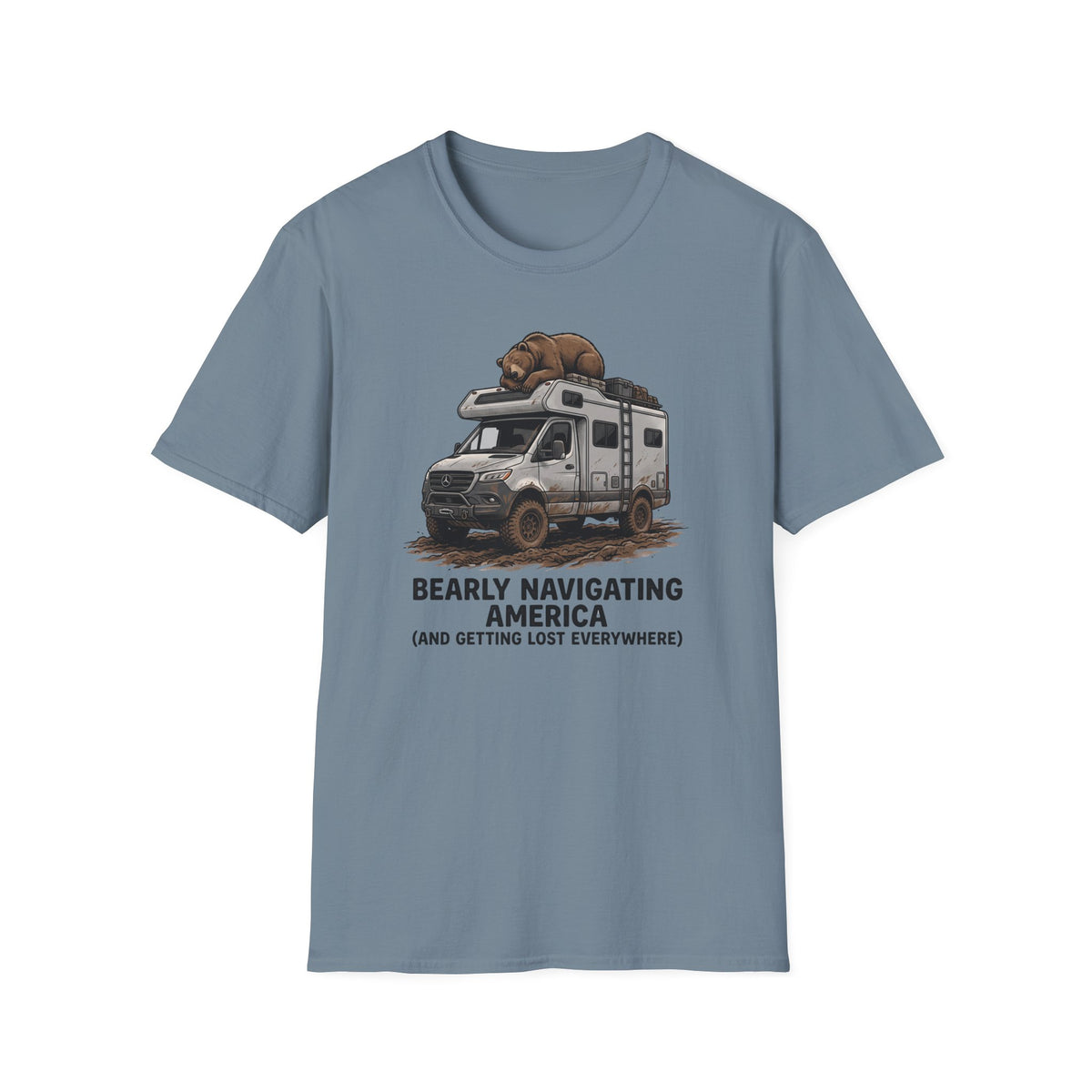 Bear on RV Camper T-Shirt