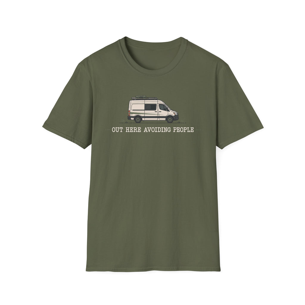Out Here Avoiding People Van T-shirt