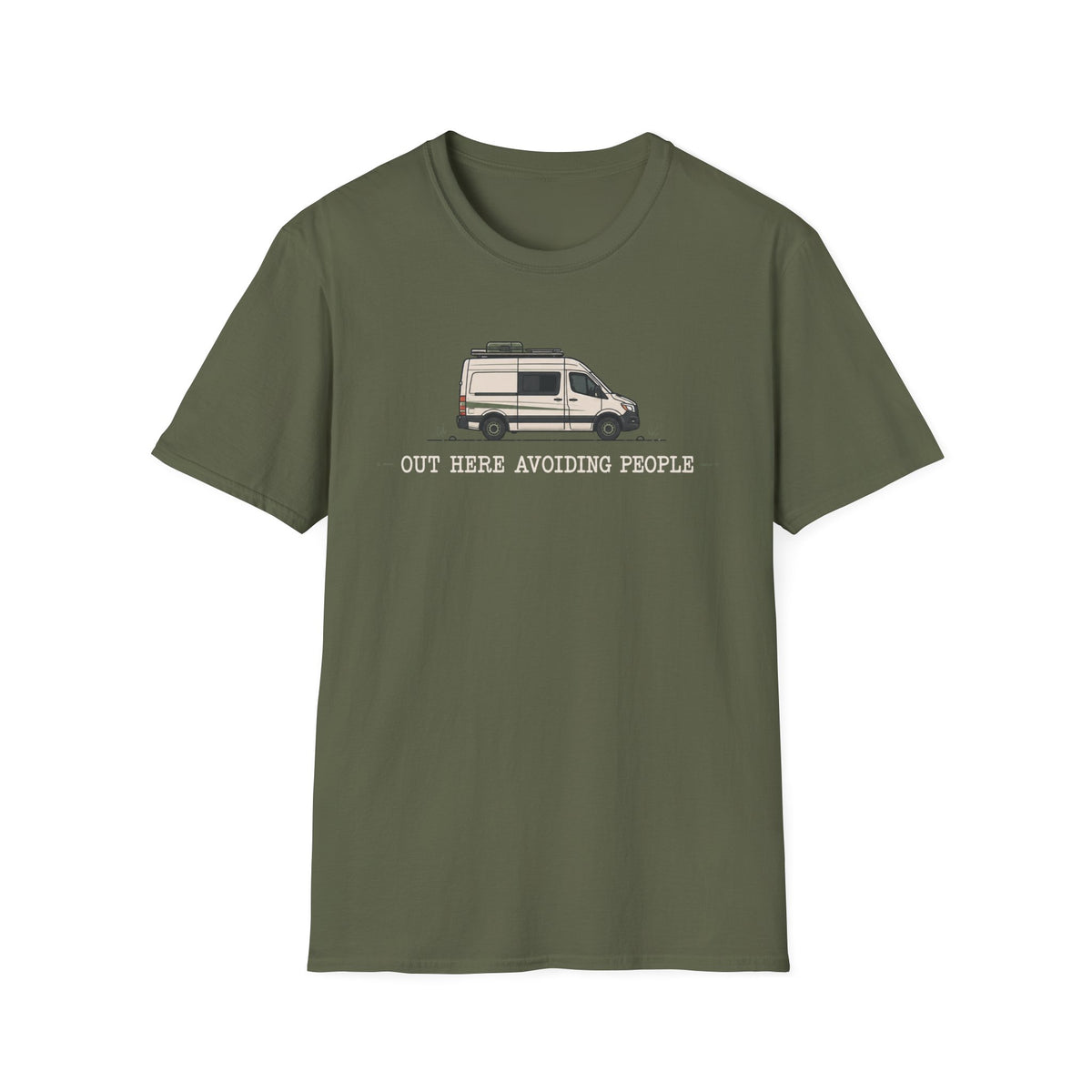 Out Here Avoiding People Van T-shirt