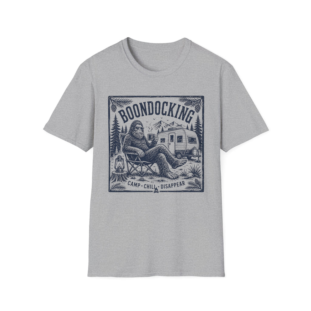 Boondocking Bigfoot RV Camping T-Shirt