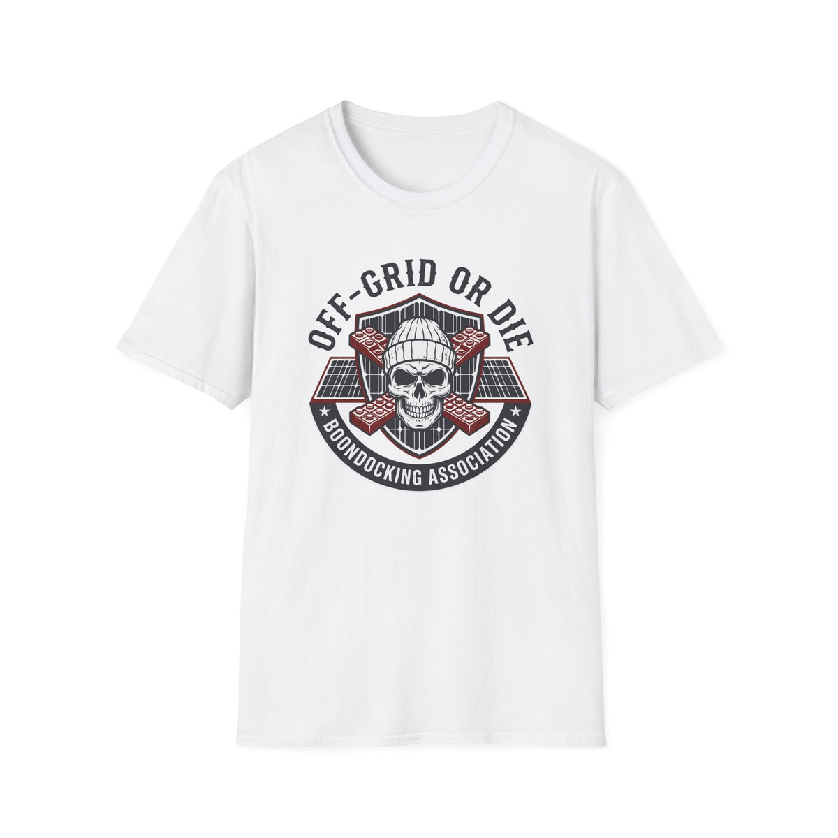 Off-Grid or Die Skull T-shirt
