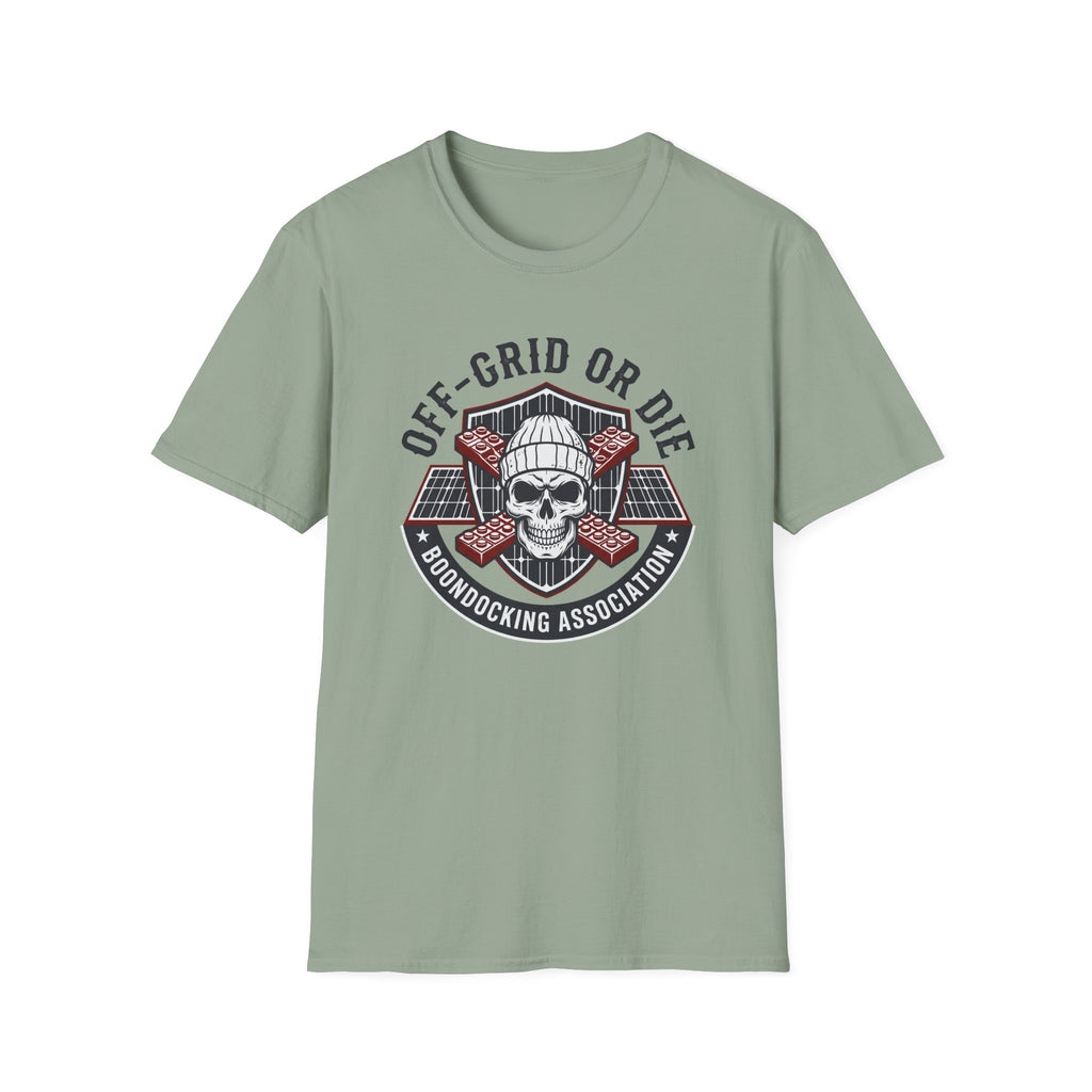 Off-Grid or Die Skull T-shirt