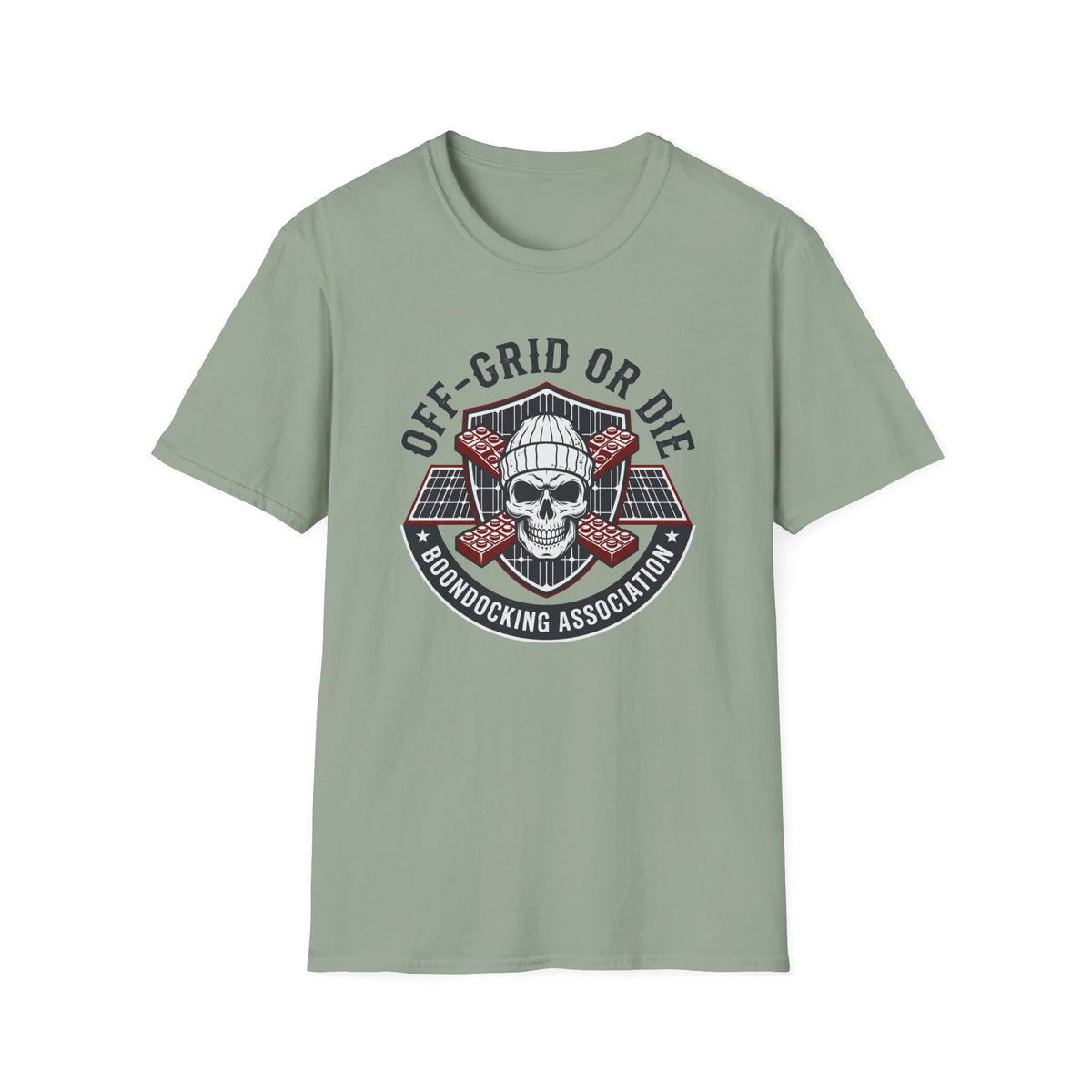 Off-Grid or Die Skull T-shirt