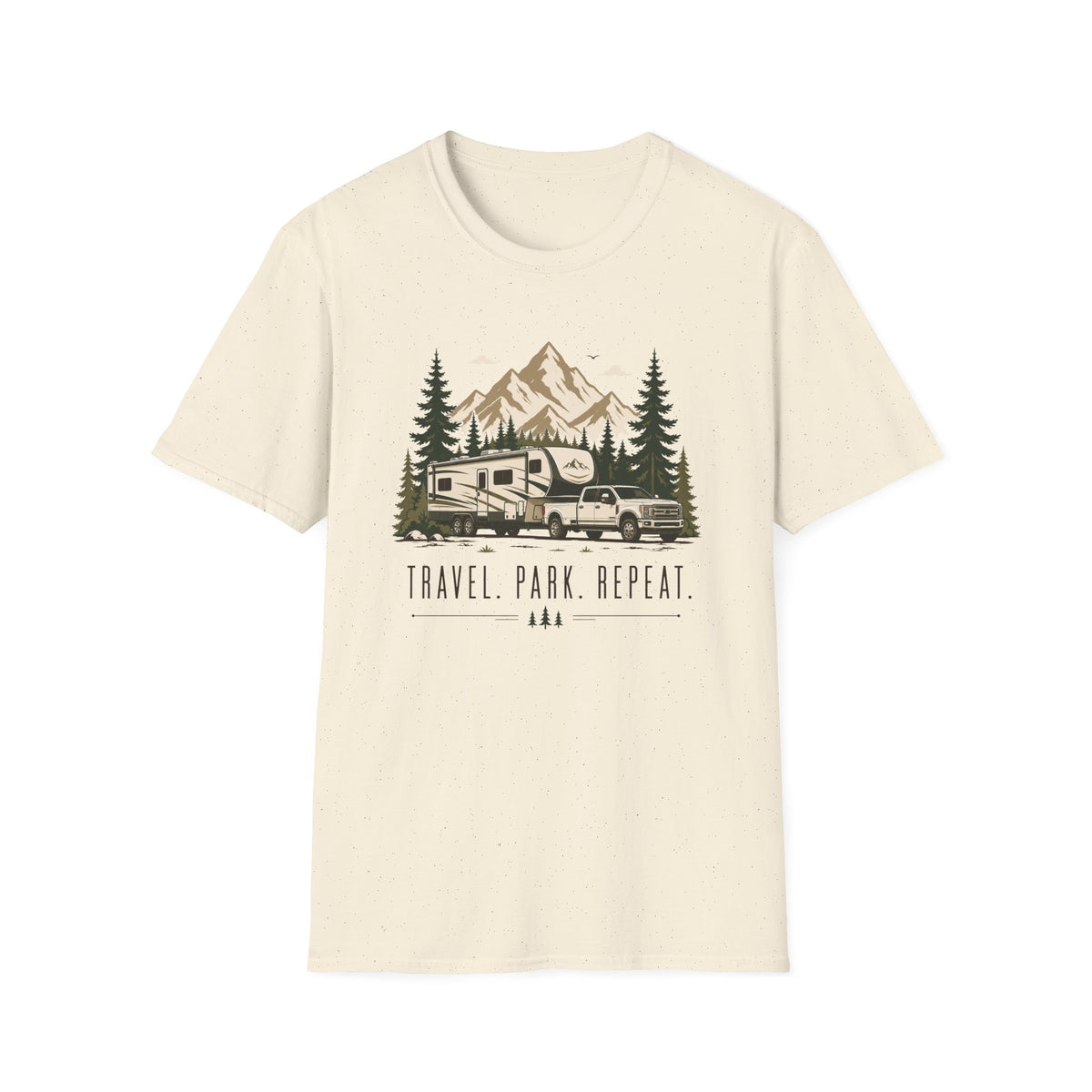 Travel Park Repeat  5th Wheel T-Shirt