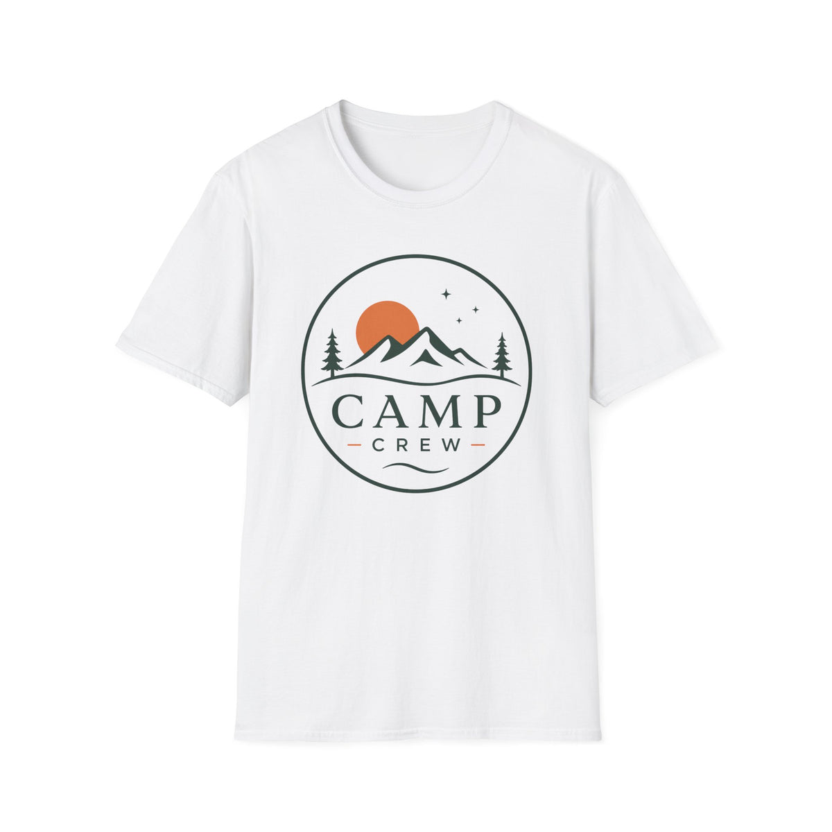 Camp Crew Mountain Logo T-Shirt | Outdoor Adventure Tee